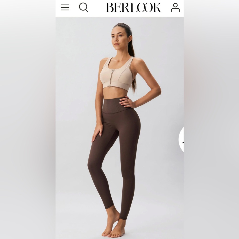 BERLOOK Dark Coffee High Waisted Leggings